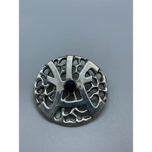 Signed Mid-Century CARL SCHON Sterling & Lapis Laz